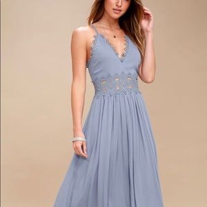COPY - Lulu slate blue bridesmaid dress